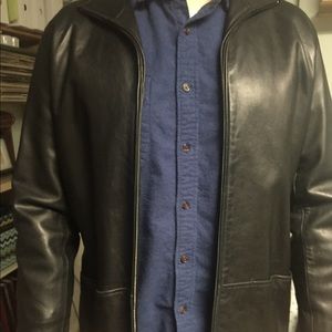 Golden Bear Black Leather Jacket Mens/Womens